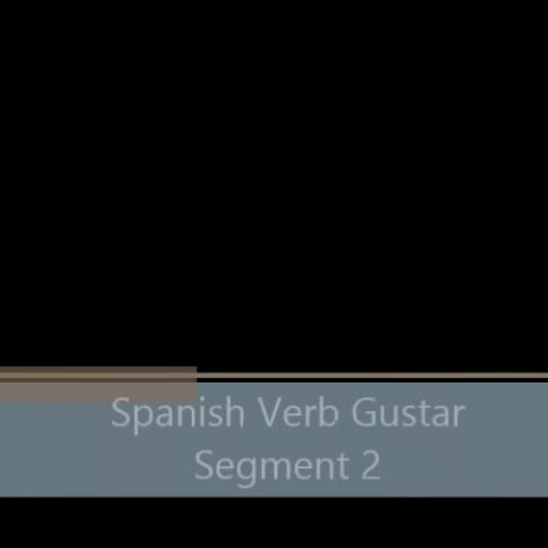 Spanish Verb Gustar - Segment 2