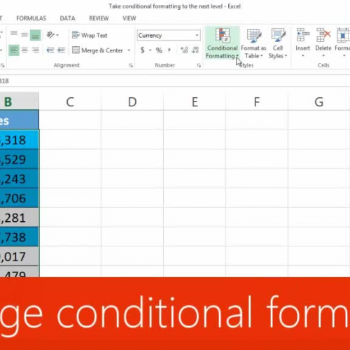 Manage conditional formatting