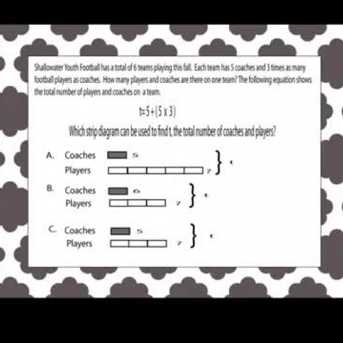 Strip Diagram- Answer Choice A