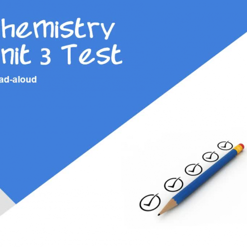 Unit 3 Test Read Aloud