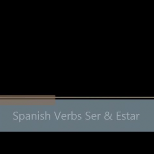 Spanish Verbs Ser & Estar
