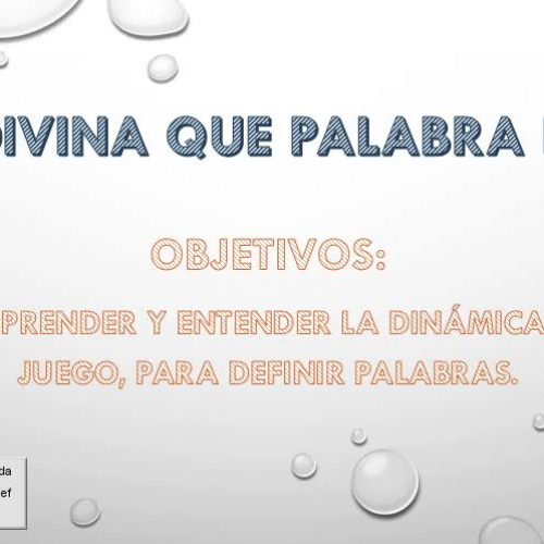 Adivina que palabra es