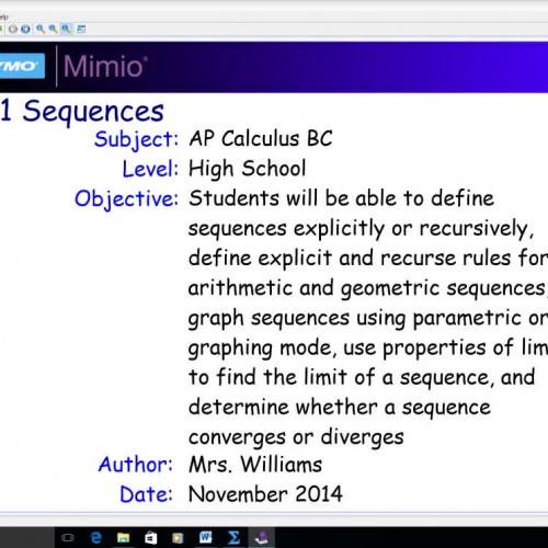 9.1 Sequences - Part 1