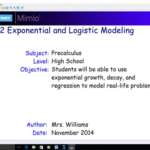 3.2 Exponential and Logistic Modeling