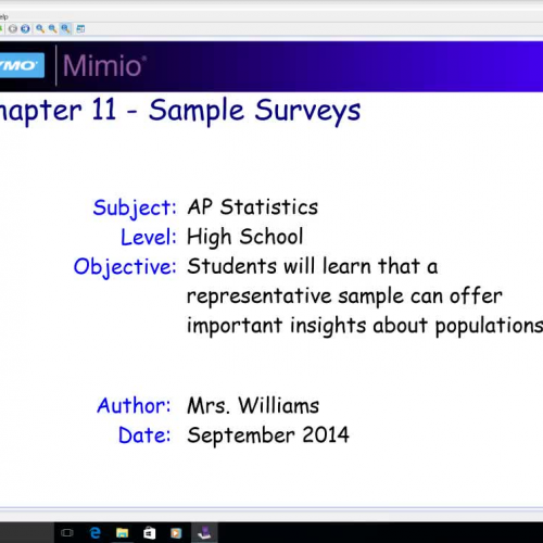 Chapter 11 - Sample Surveys - Part 1