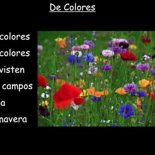 De Colores sing-along