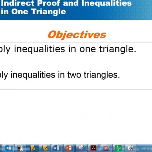 Inequalities in Triangles