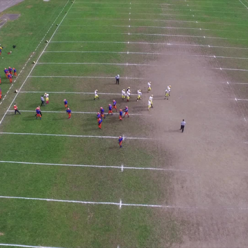 Palisade Preparatory Football vs. Yonkers Middle High School - Drone View