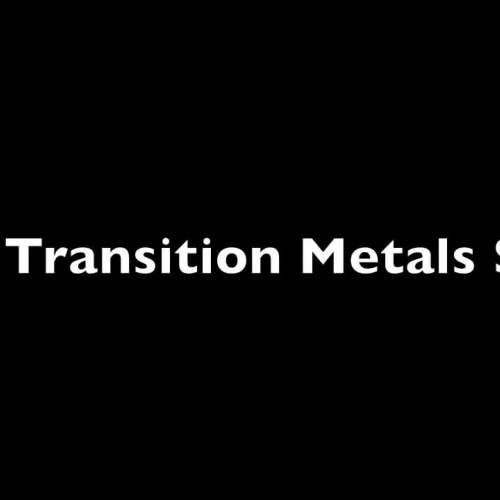 Transition Metal Song