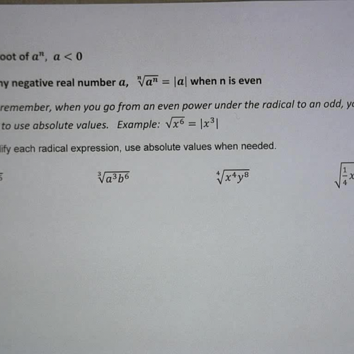 L23 E2 Simplify nth root expressions