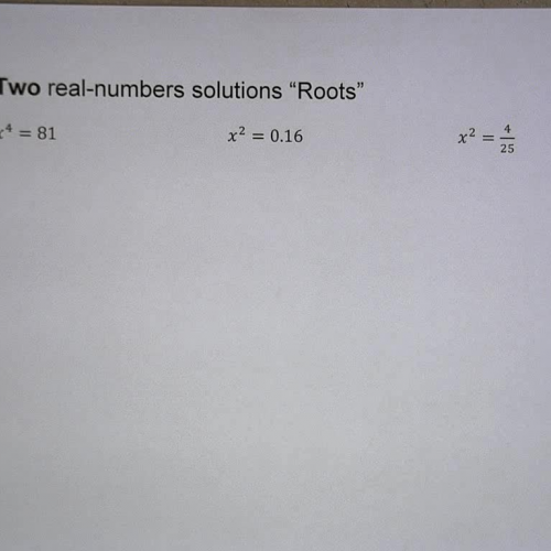 L23 E3 Solving nth root equations