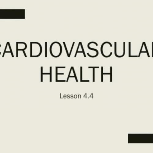 Human Body Systems Cardiovascular Health 4.4 