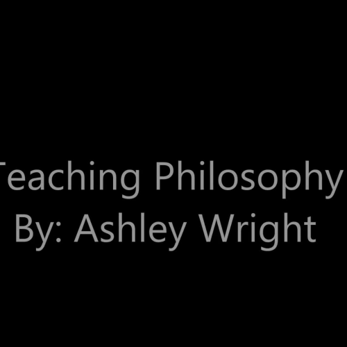 Teaching Philosophy 