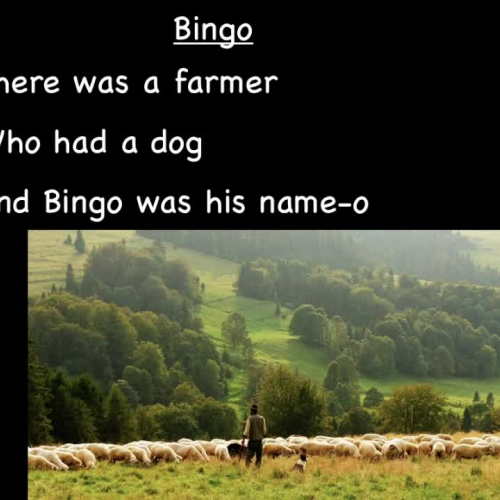 Bingo sing-along