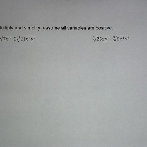 L24 E4 Multipy and Simplify nth Root Expression