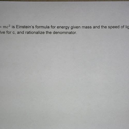 L24 E6 Rationalizing Denominator Application