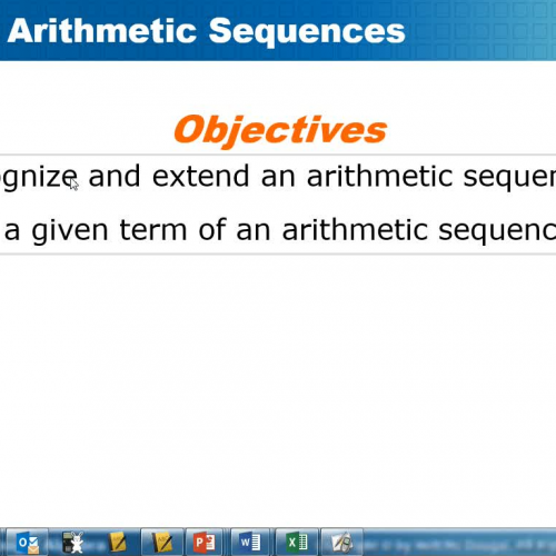 Arithmetic Sequences