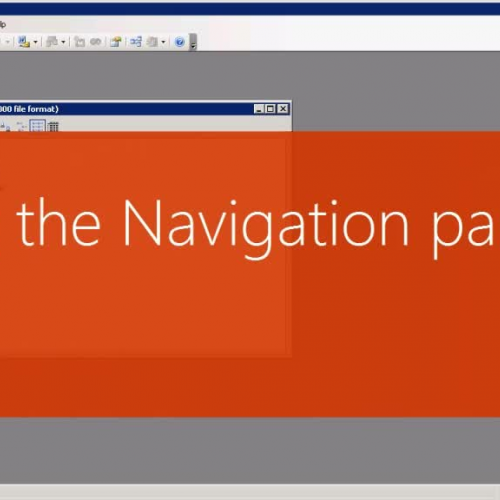 The Navigation pane