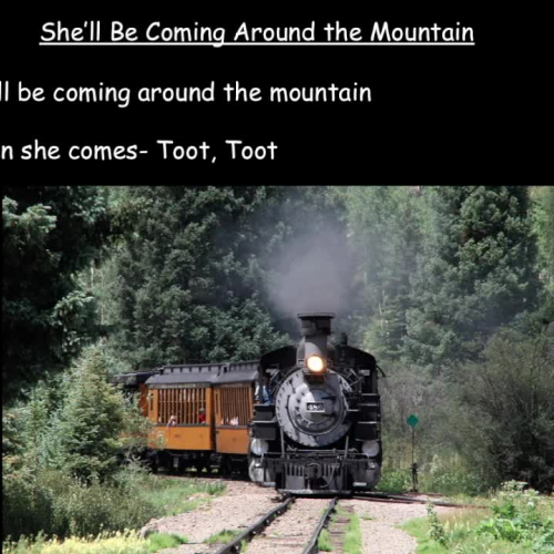 She'll Be Coming Around the Mountain sing-along