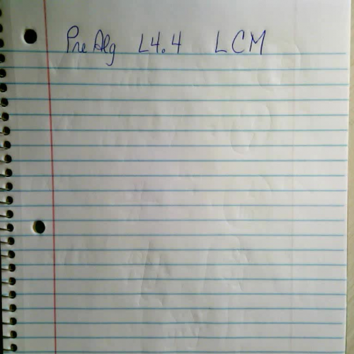 Pre Algebra L 4.4 one of 2