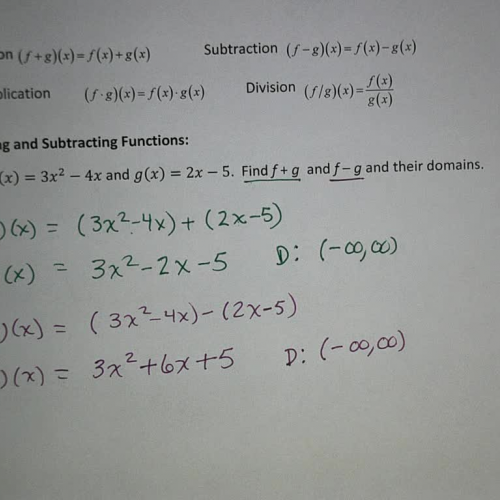 L28 E1Adding and Subtracting Functions
