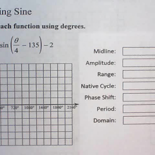 L15-01 - Graphing Sine (Degrees) - #1-11 odd