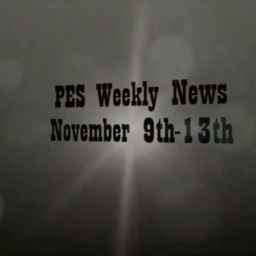 PES  Weekly News November 9-13