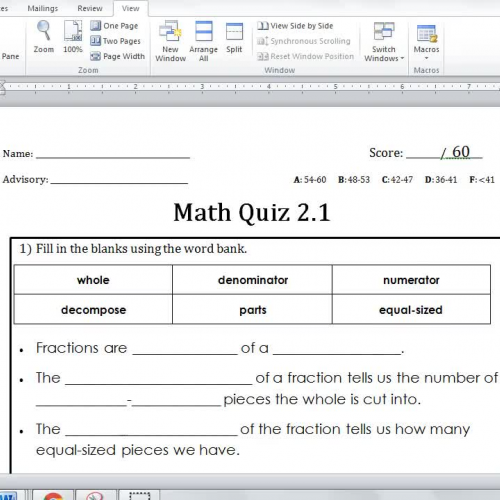 IA 2.1 Quiz