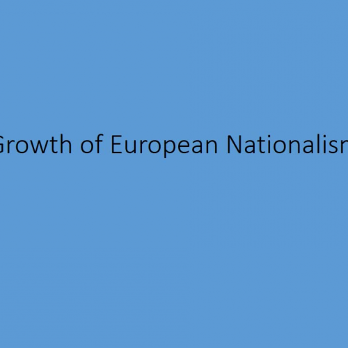 Growth of Nationalism