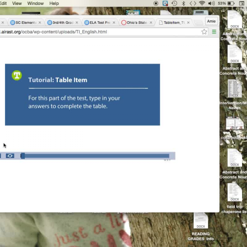 AIRs Table Item Tutorial - Ohio