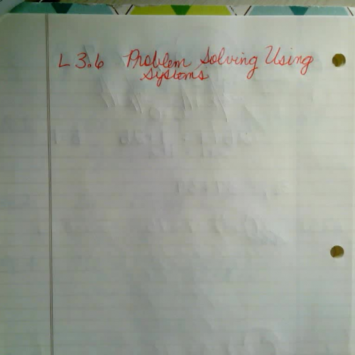 Algebra 2 L 3.6 1 of 2