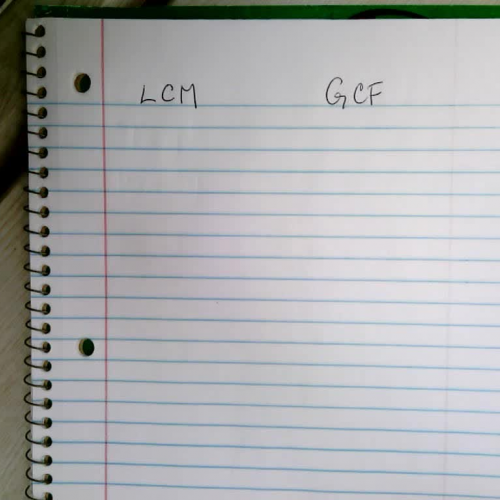 Pre Algebra Chapter 4 Hint Greatest Common Factor and Least Common Multiple