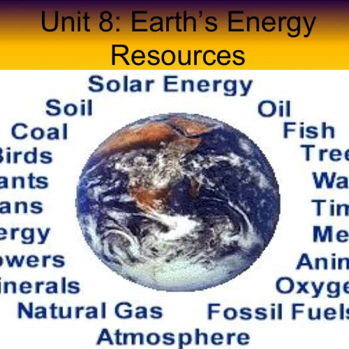 Notes - Energy Resources Day 1
