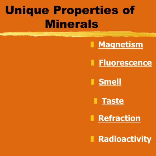 Mineral Notes