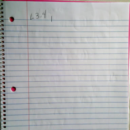 Algebra 2 L 3.4 part 1