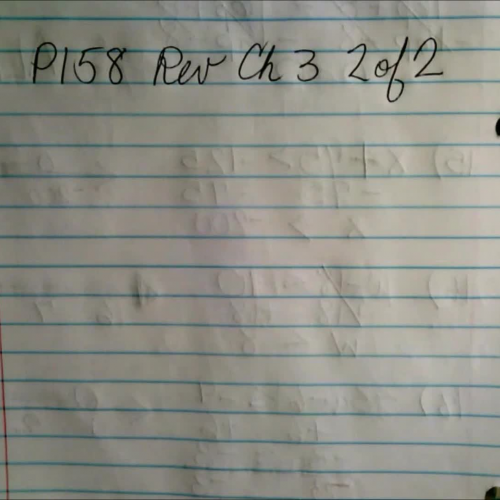 Pre Algebra Chapter 3 Review part 2