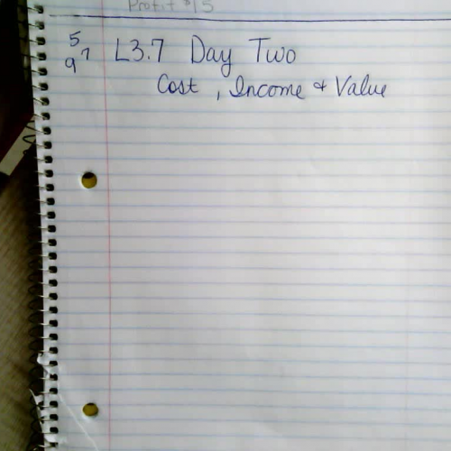 Algebra 1 L3.7 Day Two