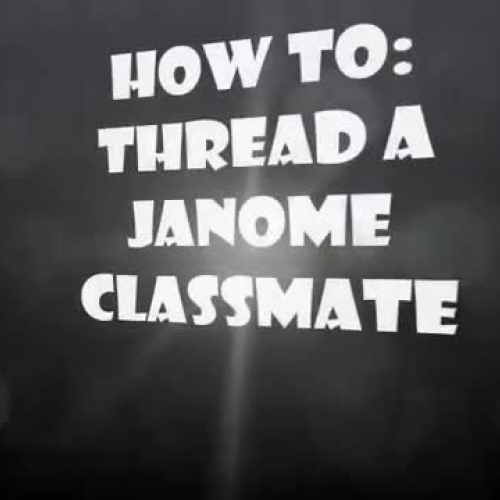 Threading a Janome Classmate