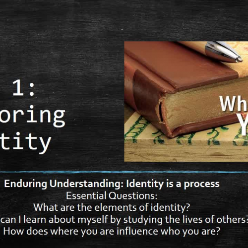 Exploring Identity - PBL Writing Unit