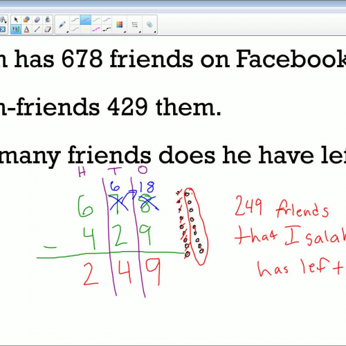 Subtracting With Regrouping #1