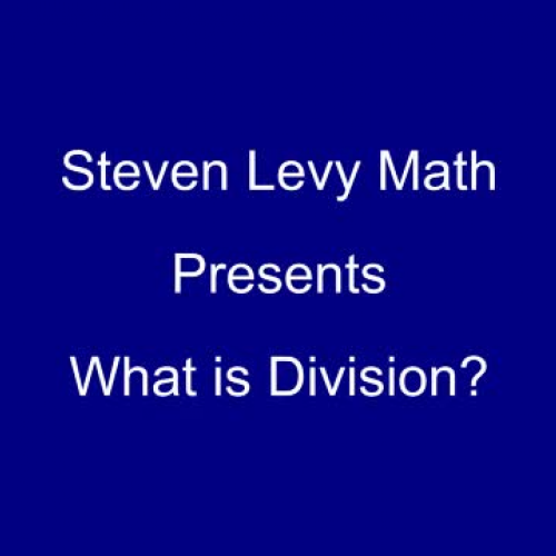 stevenlevymath: What is division? (with animation)