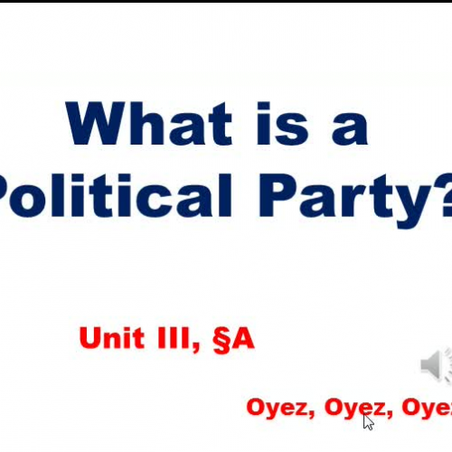 3a - What is a Political Party