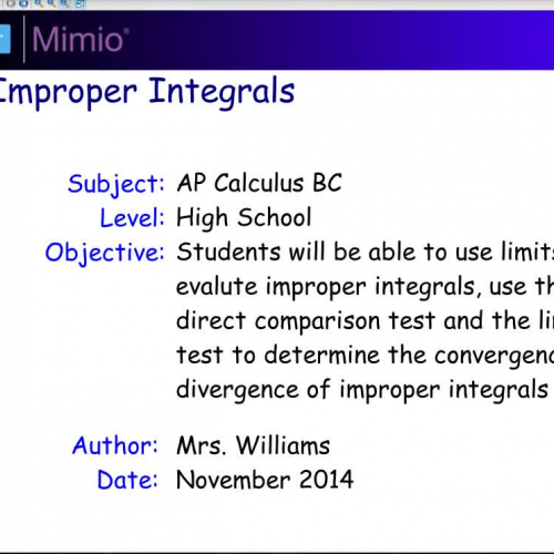 9.4 Improper Integrals