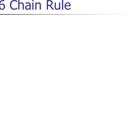 3.6 Chain Rule Part 1