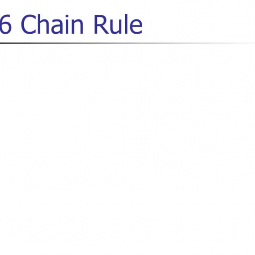 3.6 Chain rule Continued