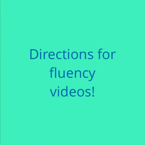 Fluency center directions