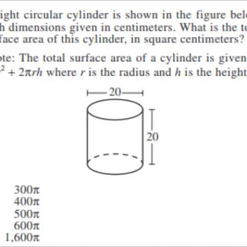 ACT MATH Junior POTD 11 16 15