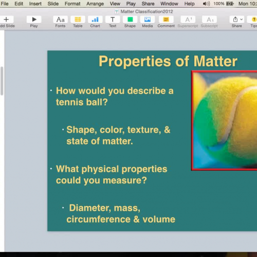 Matter Classification Slides 17-40