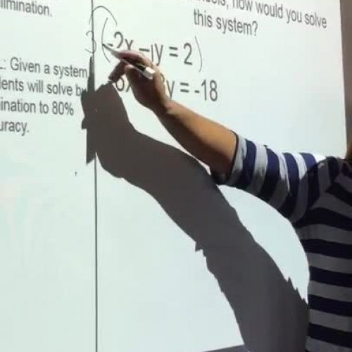 Solving System Of Linear Equation Using the Elimination Method