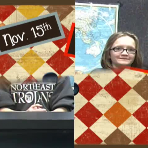 TNT Broadcast November 13 2015 Northeast Elementary School news